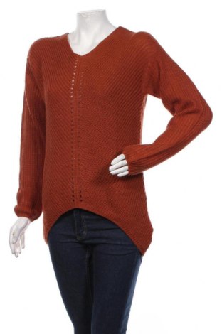 Дамски пуловер Jean Pascale, Размер S, Цвят Кафяв, Акрил, Цена 36,00 лв.