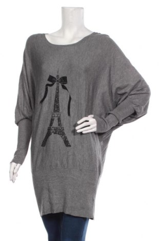 Γυναικείο πουλόβερ Kiabi, Μέγεθος L, Χρώμα Γκρί, Τιμή 3,12 €