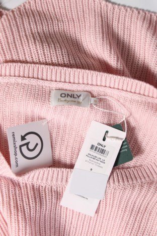 Дамски пуловер ONLY, Размер S, Цвят Розов, Цена 31,60 лв.