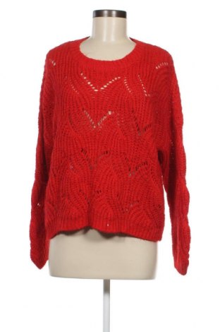 Дамски пуловер ONLY, Размер L, Цвят Червен, Цена 53,00 лв.