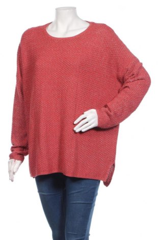 Дамски пуловер Primark, Размер M, Цвят Червен, 98% полиестер, 2% метални нишки, Цена 14,40 лв.