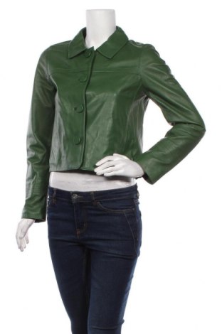 Γυναικείο δερμάτινο μπουφάν Oakwood, Μέγεθος S, Χρώμα Πράσινο, Γνήσιο δέρμα, Τιμή 160,49 €