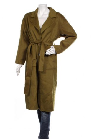 Дамско палто American Vintage, Размер S, Цвят Зелен, 51% вълна, 49% полиестер, Цена 459,27 лв.