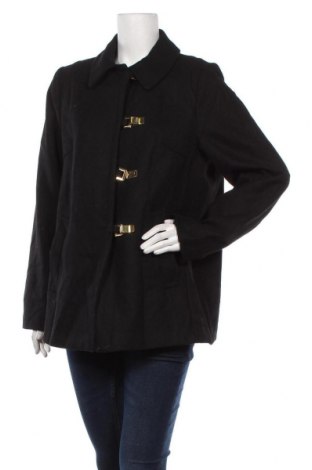 Dámsky kabát  H&M, Veľkosť XL, Farba Čierna, 50% vlna, 40% polyester, 10% iné materiály, Cena  38,56 €