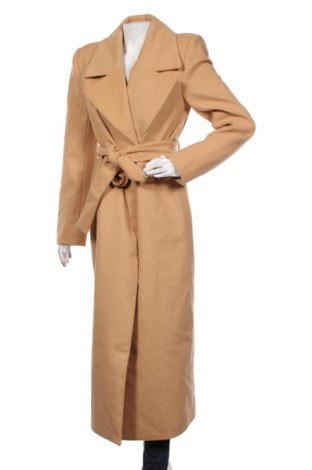 Dámský kabát  NA-KD, Velikost S, Barva Béžová, 93% polyester, 6% viskóza, 1% elastan, Cena  1 990,00 Kč