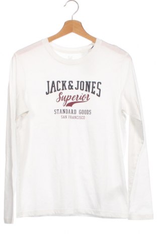 Bluză pentru copii Jack & Jones, Mărime 13-14y/ 164-168 cm, Culoare Alb, Bumbac, Preț 48,36 Lei