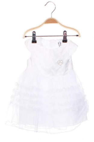 Детска рокля Guess, Размер 6-9m/ 68-74 см, Цвят Бял, Памук, полиестер, Цена 21,48 лв.