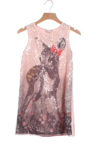 Dziecięca sukienka H&M, Rozmiar 6-7y/ 122-128 cm, Kolor Różowy, Poliester, bawełna, elastyna, Cena 89,56 zł