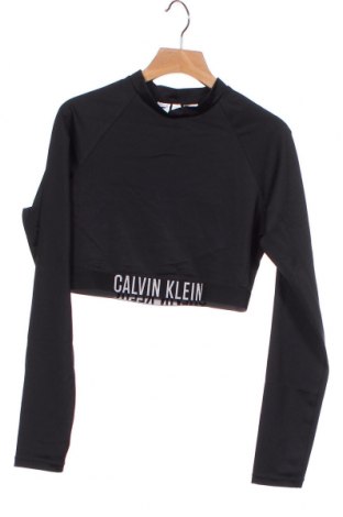 Gyerek sport blúz Calvin Klein, Méret 12-13y / 158-164 cm, Szín Fekete, 78% poliamid, 12% elasztán, Ár 10 300 Ft