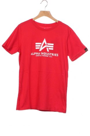 Детска тениска Alpha Industries, Размер 11-12y/ 152-158 см, Цвят Червен, Памук, Цена 35,99 лв.