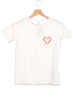 Παιδικό μπλουζάκι Little Pieces, Μέγεθος 6-7y/ 122-128 εκ., Χρώμα Λευκό, 95% βαμβάκι, 5% ελαστάνη, Τιμή 17,00 €