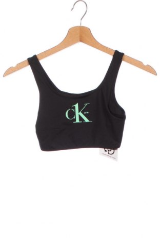Costum de baie pentru copii Calvin Klein, Mărime 12-13y/ 158-164 cm, Culoare Negru, 83% poliamidă, 17% elastan, Preț 60,00 Lei