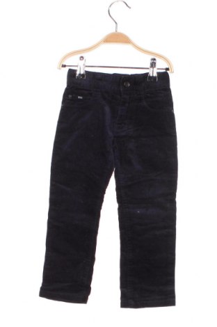Pantaloni de catifea reiată, pentru copii Hugo Boss, Mărime 18-24m/ 86-98 cm, Culoare Albastru, Preț 473,68 Lei
