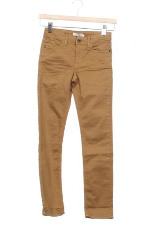 Pantaloni pentru copii Name It, Mărime 8-9y/ 134-140 cm, Culoare Galben, 98% bumbac, 2% elastan, Preț 97,70 Lei
