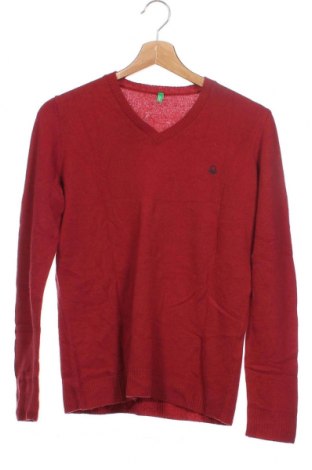 Dziecięcy sweter United Colors Of Benetton, Rozmiar 11-12y/ 152-158 cm, Kolor Czerwony, Wełna, Cena 102,35 zł