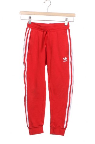 Dziecięce spodnie sportowe Adidas Originals, Rozmiar 6-7y/ 122-128 cm, Kolor Czerwony, 70% bawełna, 30% poliester, Cena 126,34 zł