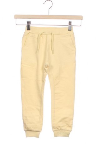 Dziecięce spodnie sportowe Name It, Rozmiar 2-3y/ 98-104 cm, Kolor Żółty, 95% bawełna, 5% elastyna, Cena 62,37 zł