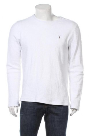Мъжка блуза AllSaints, Размер M, Цвят Бял, 99% памук, 1% еластан, Цена 50,40 лв.