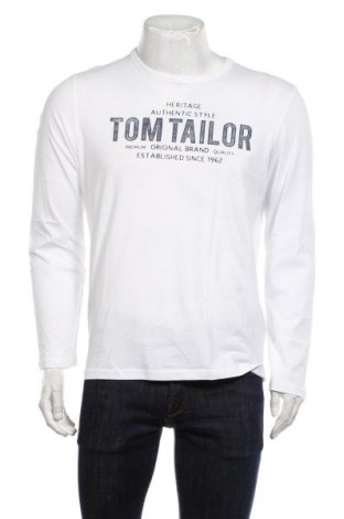 Мъжка блуза Tom Tailor, Размер M, Цвят Бял, Памук, Цена 29,60 лв.