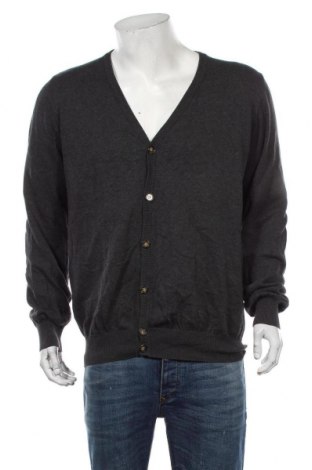 Jachetă tricotată de bărbați ! Solid, Mărime XL, Culoare Gri, Bumbac, Preț 174,34 Lei
