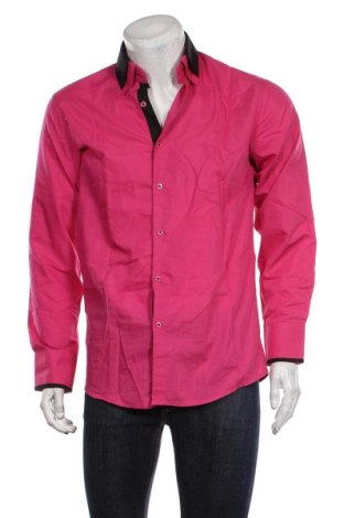 Мъжка риза, Размер M, Цвят Розов, 80% полиестер, 20% памук, Цена 35,00 лв.