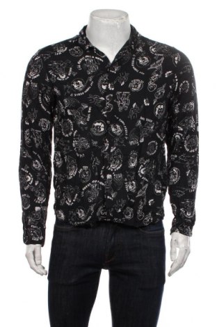 Pánská košile  AllSaints, Velikost M, Barva Černá, Viskóza, Cena  1 036,00 Kč