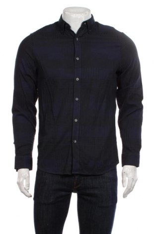 Мъжка риза Armani Exchange, Размер S, Цвят Син, Памук, Цена 61,75 лв.
