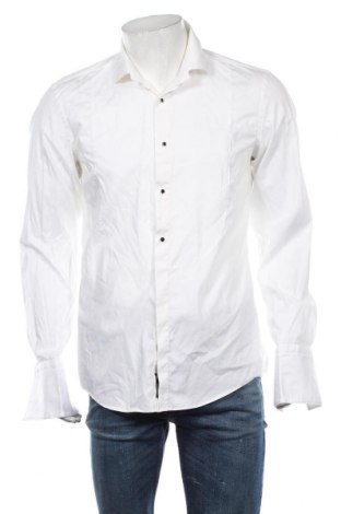 Ανδρικό πουκάμισο Hugo Boss, Μέγεθος L, Χρώμα Εκρού, Βαμβάκι, Τιμή 87,91 €