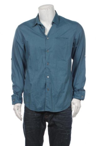 Мъжка риза John Varvatos, Размер L, Цвят Син, Памук, Цена 116,00 лв.