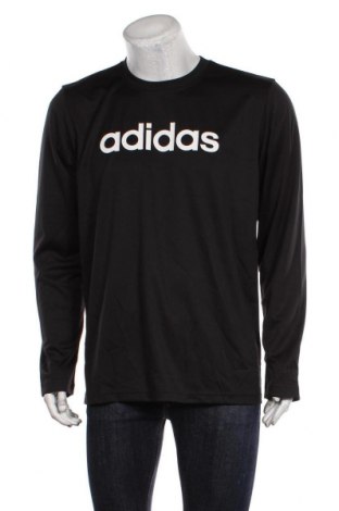 Мъжка спортна блуза Adidas, Размер L, Цвят Черен, Полиестер, Цена 69,00 лв.