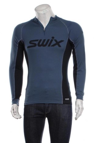 Ανδρική αθλητική μπλούζα Swix, Μέγεθος L, Χρώμα Μπλέ, Πολυεστέρας, Τιμή 23,51 €