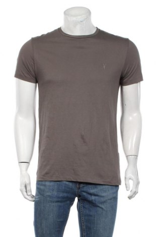 Мъжка тениска AllSaints, Размер M, Цвят Сив, Памук, Цена 31,08 лв.