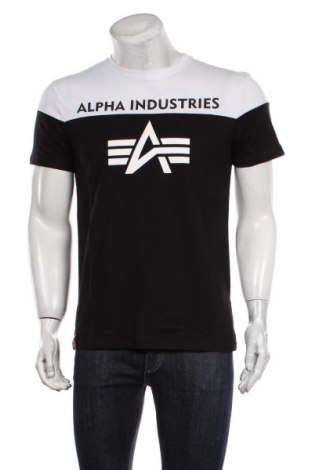 Мъжка тениска Alpha Industries, Размер M, Цвят Многоцветен, Памук, Цена 61,62 лв.