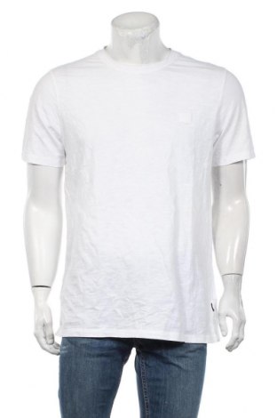 Мъжка тениска BOSS, Размер L, Цвят Бял, Памук, Цена 32,06 лв.