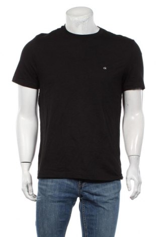 Мъжка тениска Calvin Klein, Размер L, Цвят Черен, Памук, Цена 31,92 лв.