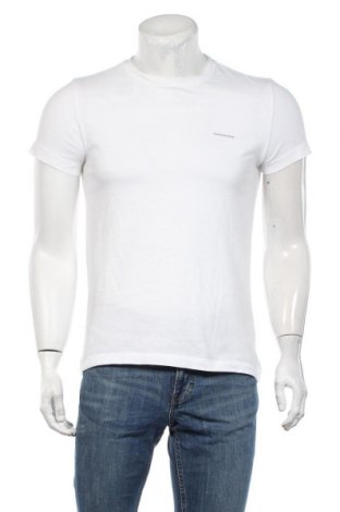 Мъжка тениска Calvin Klein Jeans, Размер S, Цвят Бял, Памук, Цена 31,92 лв.