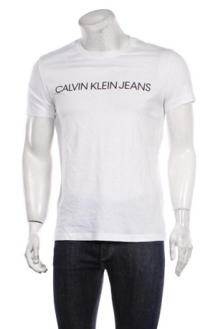 Мъжка тениска Calvin Klein Jeans, Размер L, Цвят Зелен, Памук, Цена 31,92 лв.