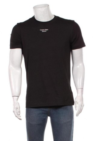 Мъжка тениска Calvin Klein Jeans, Размер L, Цвят Черен, Памук, Цена 34,78 лв.
