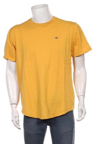 Мъжка тениска Hollister, Размер XL, Цвят Жълт, 100% памук, Цена 32,76 лв.