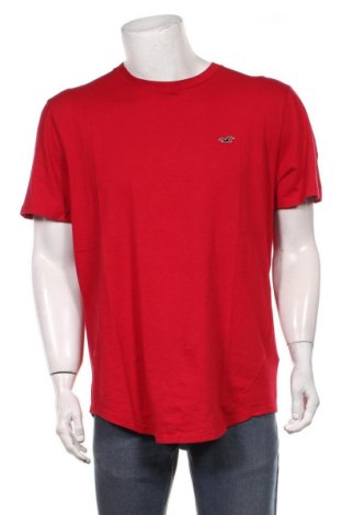 Мъжка тениска Hollister, Размер XL, Цвят Червен, 100% памук, Цена 32,76 лв.
