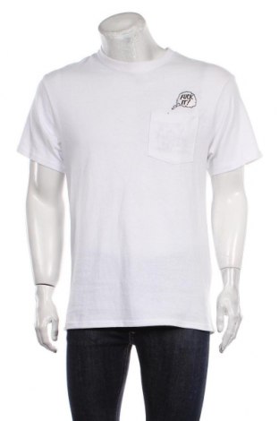 Мъжка тениска Huf, Размер M, Цвят Бял, Памук, Цена 31,74 лв.