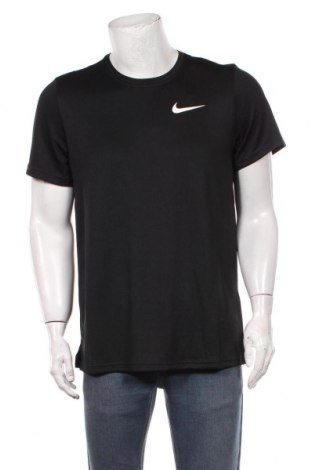 Мъжка тениска Nike, Размер M, Цвят Черен, Полиестер, Цена 37,95 лв.