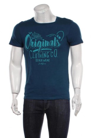 Ανδρικό t-shirt Originals By Jack & Jones, Μέγεθος M, Χρώμα Μπλέ, Βαμβάκι, Τιμή 14,23 €