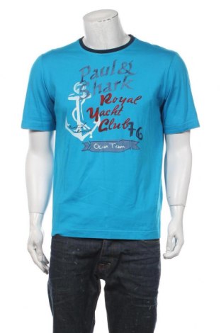 Tricou de bărbați Paul & Shark, Mărime M, Culoare Albastru, Bumbac, Preț 171,05 Lei