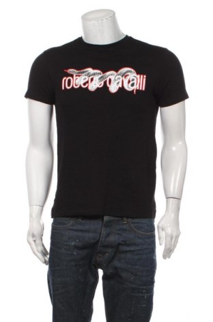Pánske tričko  Roberto Cavalli, Veľkosť M, Farba Čierna, Bavlna, Cena  152,53 €