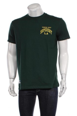 Pánské tričko  Superdry, Velikost L, Barva Zelená, Bavlna, Cena  481,00 Kč