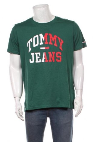 Tricou de bărbați Tommy Hilfiger, Mărime XXL, Culoare Verde, Bumbac, Preț 97,37 Lei