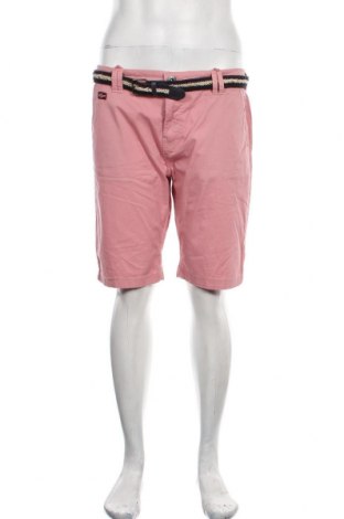 Pantaloni scurți de bărbați Geographical Norway, Mărime L, Culoare Roz, 98% bumbac, 2% elastan, Preț 120,49 Lei