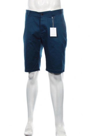 Pantaloni scurți de bărbați Samsoe & Samsoe, Mărime L, Culoare Albastru, 97% bumbac, 3% elastan, Preț 144,54 Lei