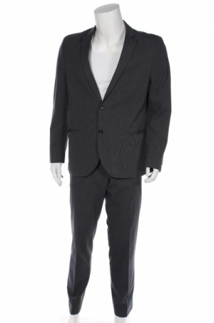 Мъжки костюм Angelo Litrico, Размер L, Цвят Сив, 77% полиестер, 23% вискоза, Цена 113,00 лв.
